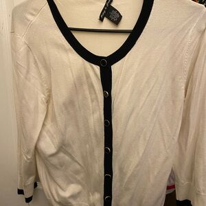 Audrey & Grace Monochrome Knit Cardigan